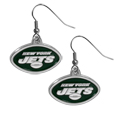 New York Jets Chrome Dangle Earrings
